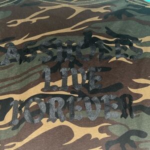 NEW camo A**holes Live Forever tshirt